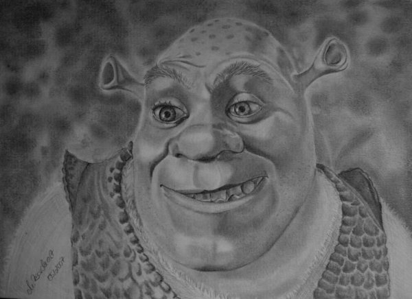 Шрек карандашом