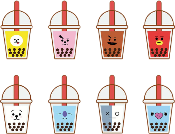 Bubble Tea наклейки
