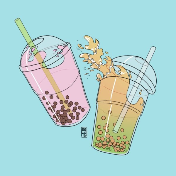 Чай нарисованный Boba
