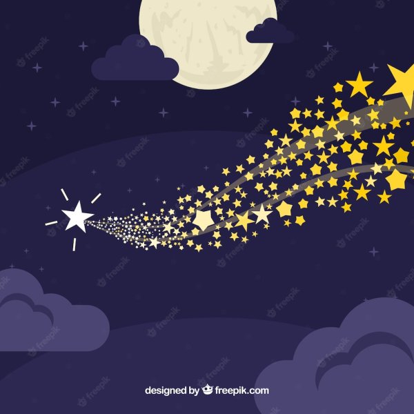 Мультяшные звезды на небе