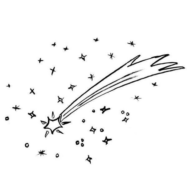 Комета раскраска