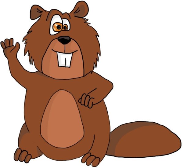 Бобер рисунок для детей