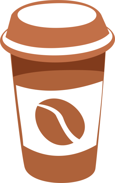 Векторный стаканчик кофе