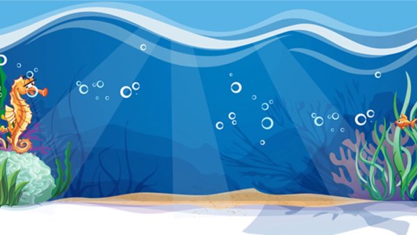 Морское дно мультяшное