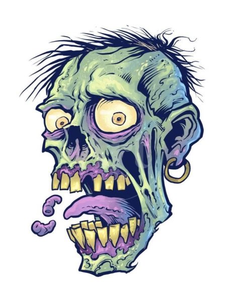 Страшные рисунки зомби