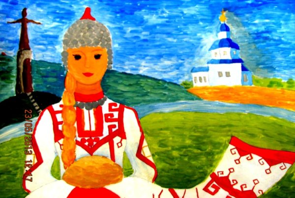 Марийцы Мари Эл национальный костюм рисунок