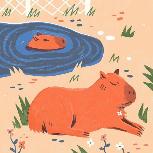 Капибара Illustrator