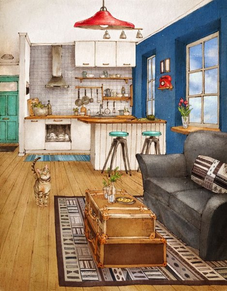 Квартира иллюстрация