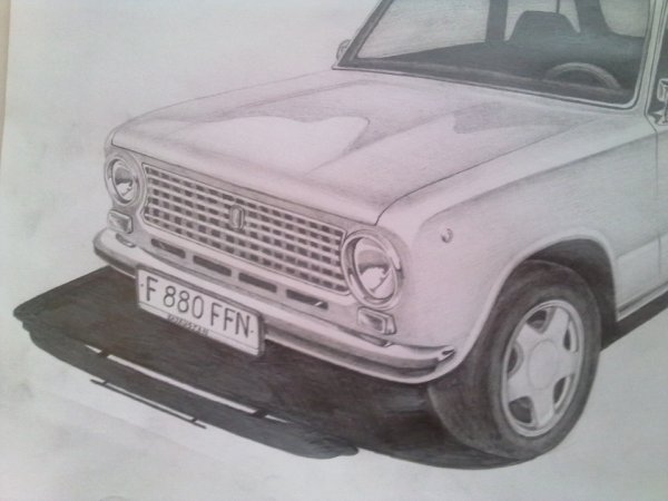 ВАЗ 2101 карандашом