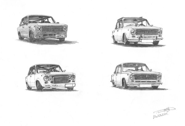 Лада 2101 рисунок