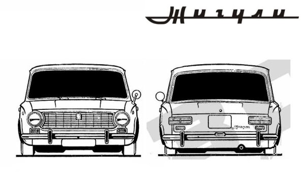 ВАЗ 2107 рисунок с перели