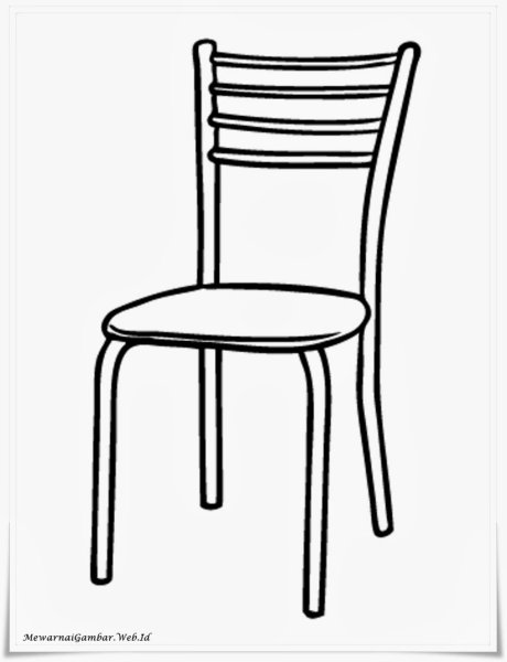 Стул раскраска