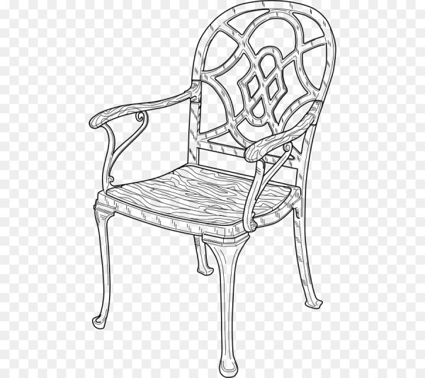 Стул раскраска