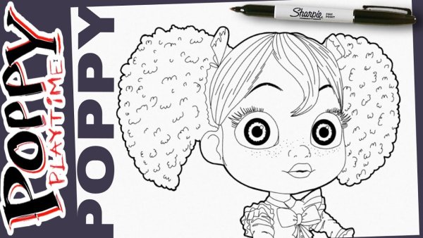 Раскраска Поппи плей тайм