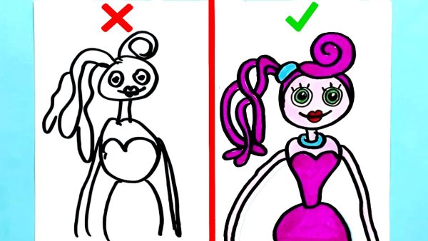 Как нарисовать мами длиныеноги