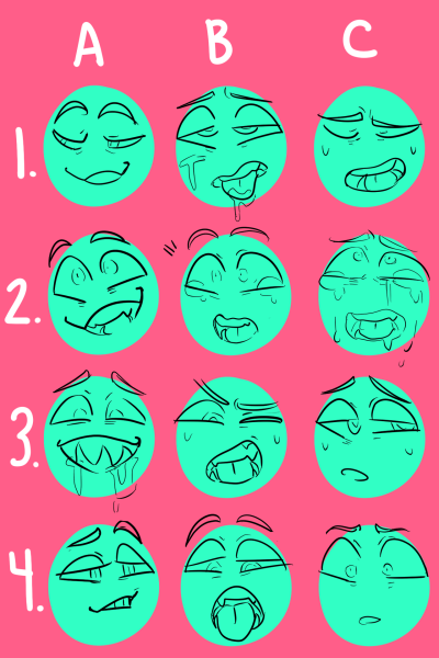 Выражения лица эмоции для рисования