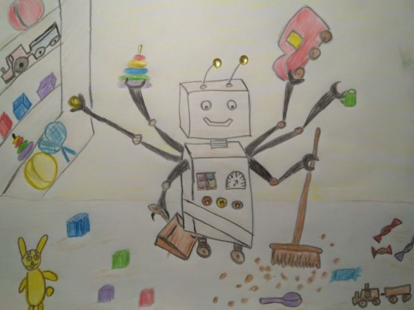 Рисование на тему робот