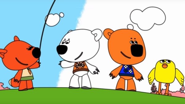 Раскраски Мимимишки тучка и Кеша