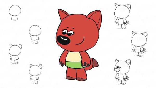 Раскраска Мимимишки