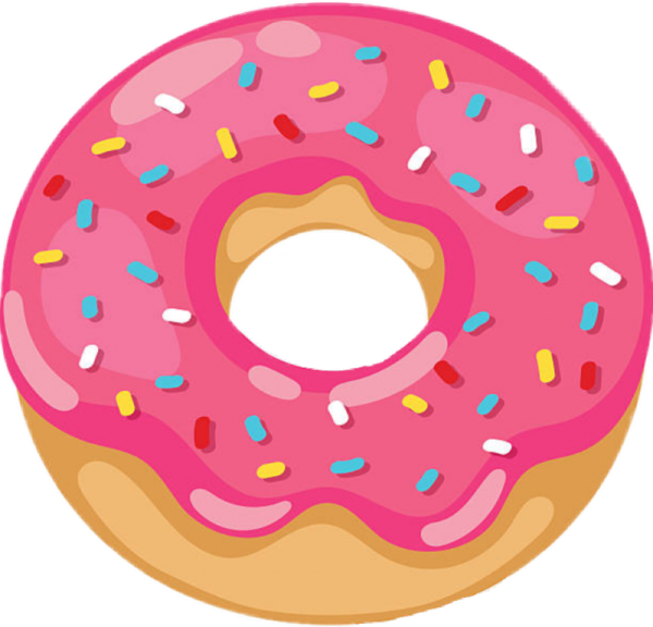 Мультяшный пончик