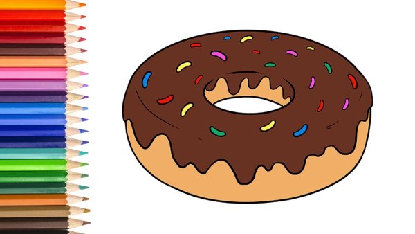 Нарисовать пончик