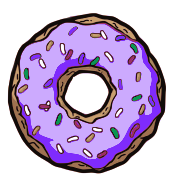 Мультяшный пончик