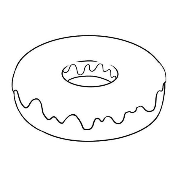 Пончик для срисовки