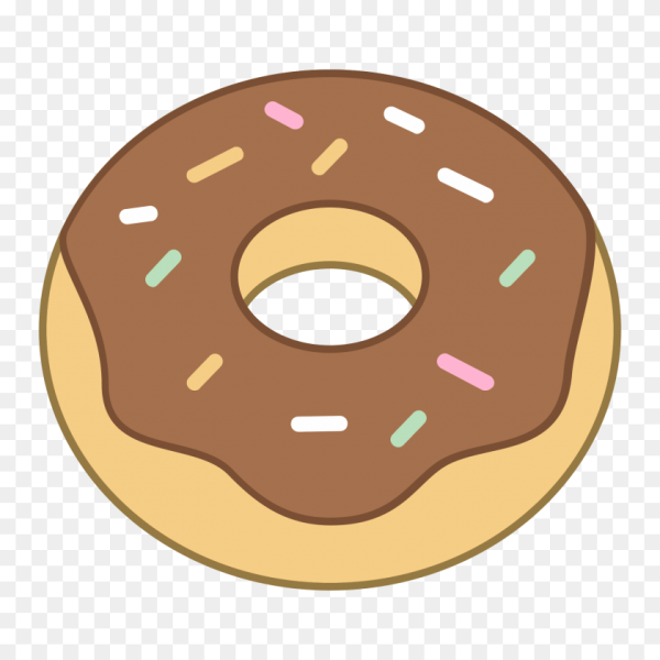 Мультяшный пончик