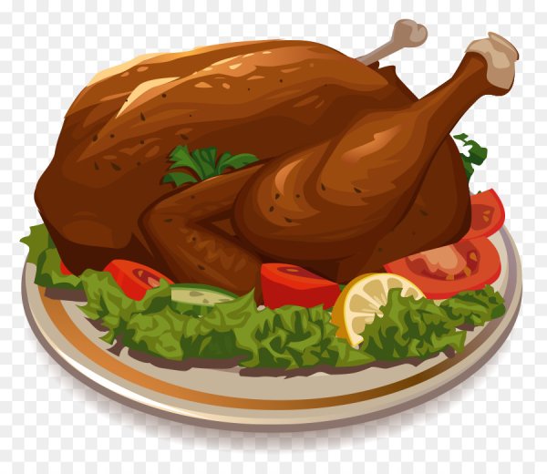 Жареная курица мультяшная