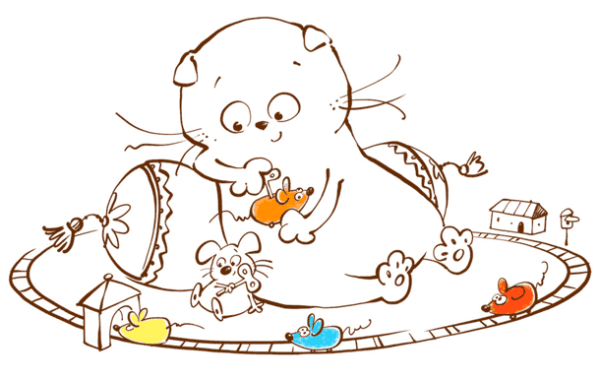 Раскраска Басик и Лили