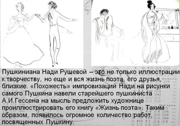 Иллюстрации Нади Рушевой к Евгению Онегину