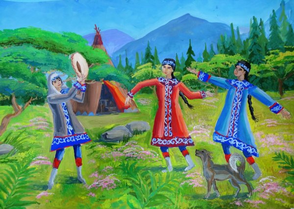 Кузбасс многонациональный рисунки