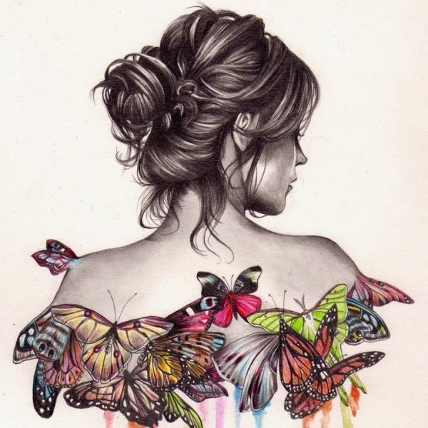 Девушка рисунок