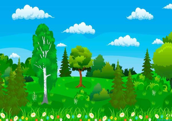 Опушка леса это дошкольникам