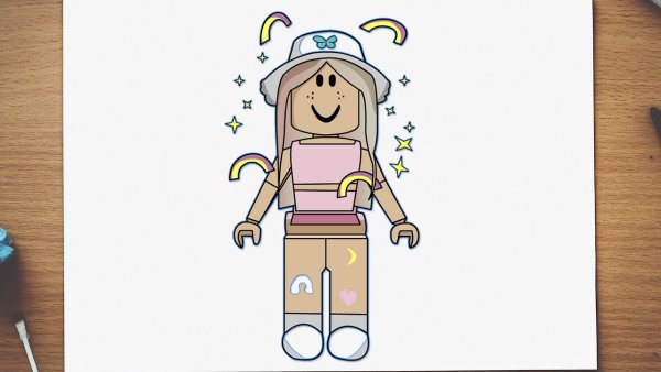 РОБЛОКС человечки девочки рисунки