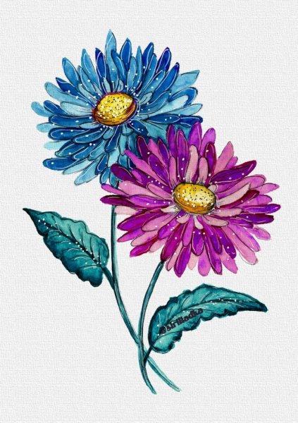 Цветок рисунок для детей