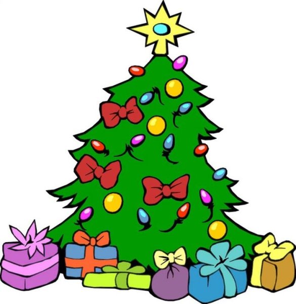 Новогодняя елка рисунок