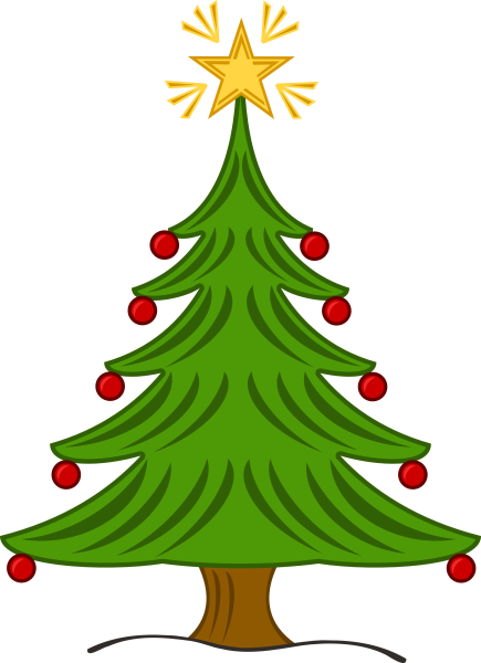 Нарисовать елку новогоднюю