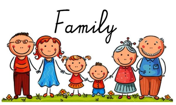 Английская семья рисунок