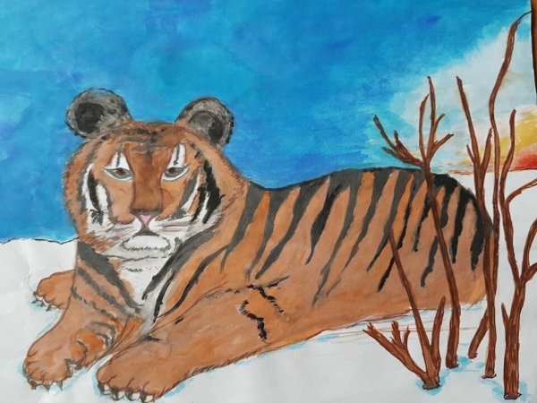 Рисование тигра