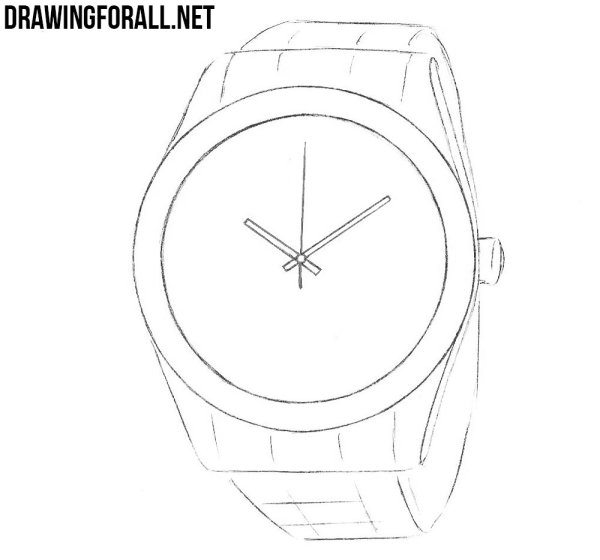 Часы наручные рисовать