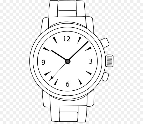 Нарисовать часы наручные