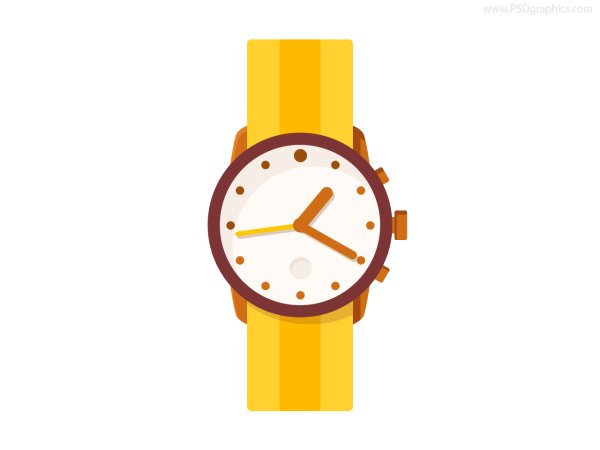 Векторные наручные часы