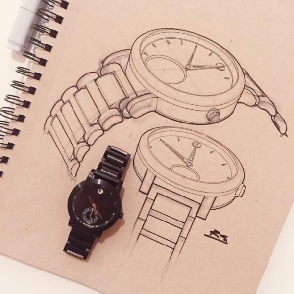 Наручные часы эскиз
