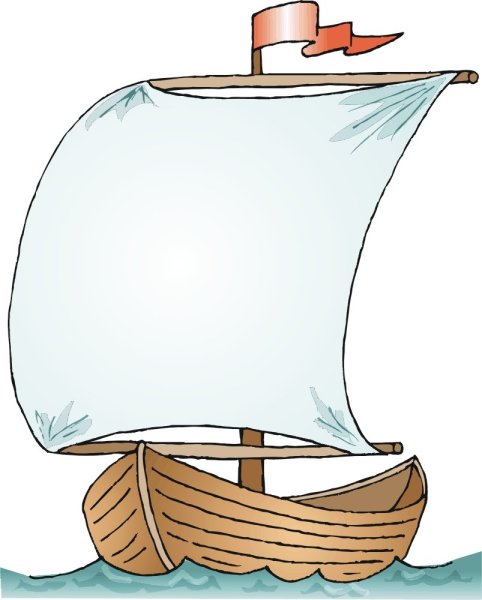 Кораблик с парусом