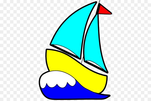 Лодка с парусом для детей