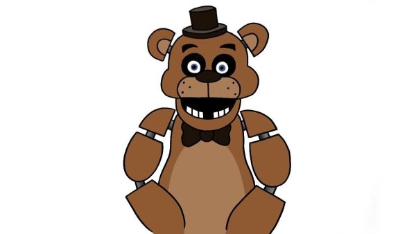 Раскраска ФНАФ Голден Фредди