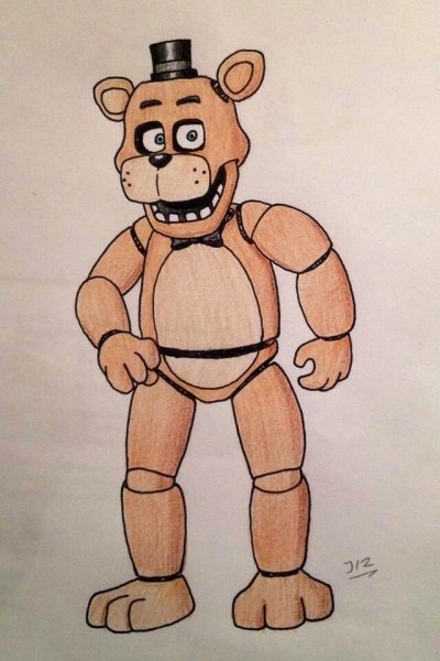 Раскраски ФНАФ 1 Голден Фредди