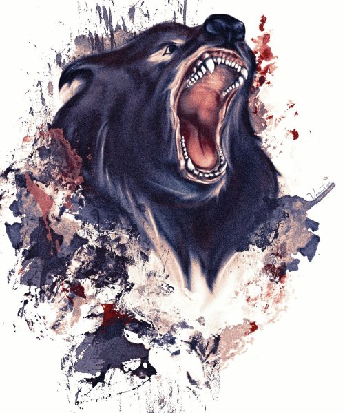 Медведь рычит