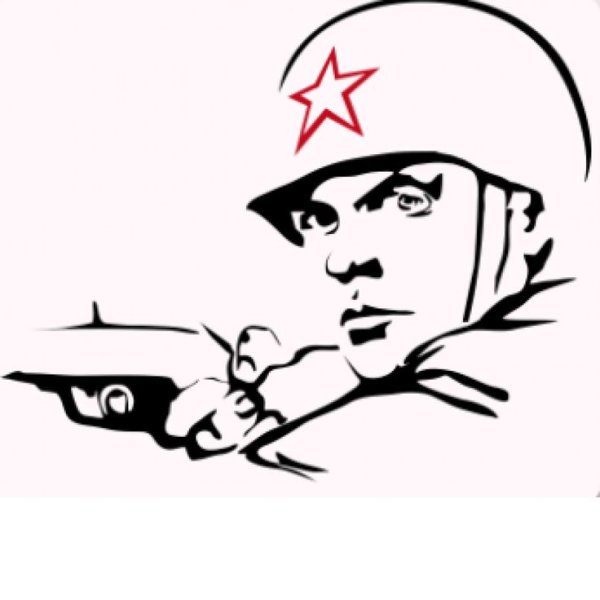 Солдат в каске рисунок